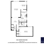 9281 SHORE ROAD FLOORPLAN with address and logo