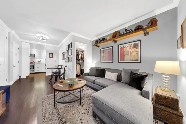 living room 9201 Shore Road C201 co-op Bay Ridge Brooklyn