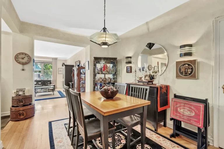 Dining area at 9281 Shore Road Apt 402 in Bay Ridge, Brooklyn