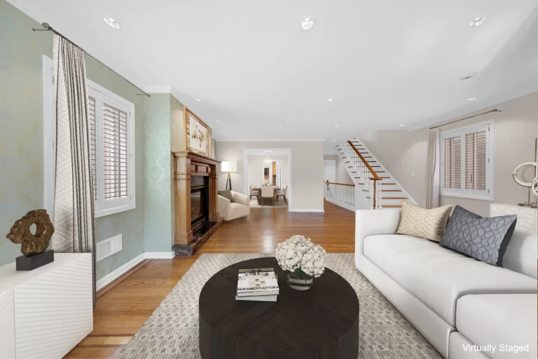 Living room at 7602 Narrows Avenue in Bay Ridge, Brooklyn
