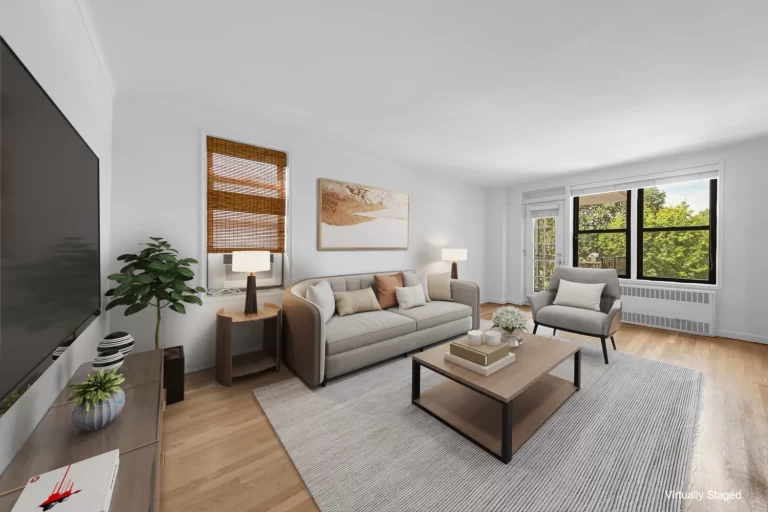 Living room at 7401 Shore Road Apt 2A in Bay Ridge, Brooklyn