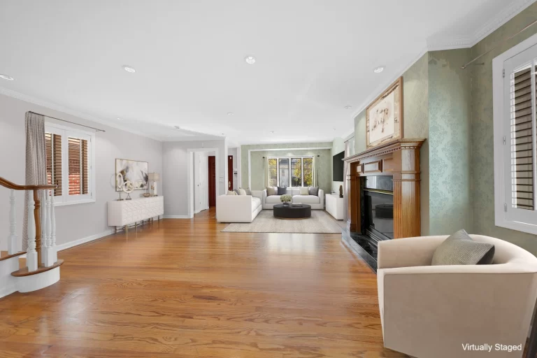 Living room at 7602 Narrows Avenue in Bay Ridge, Brooklyn