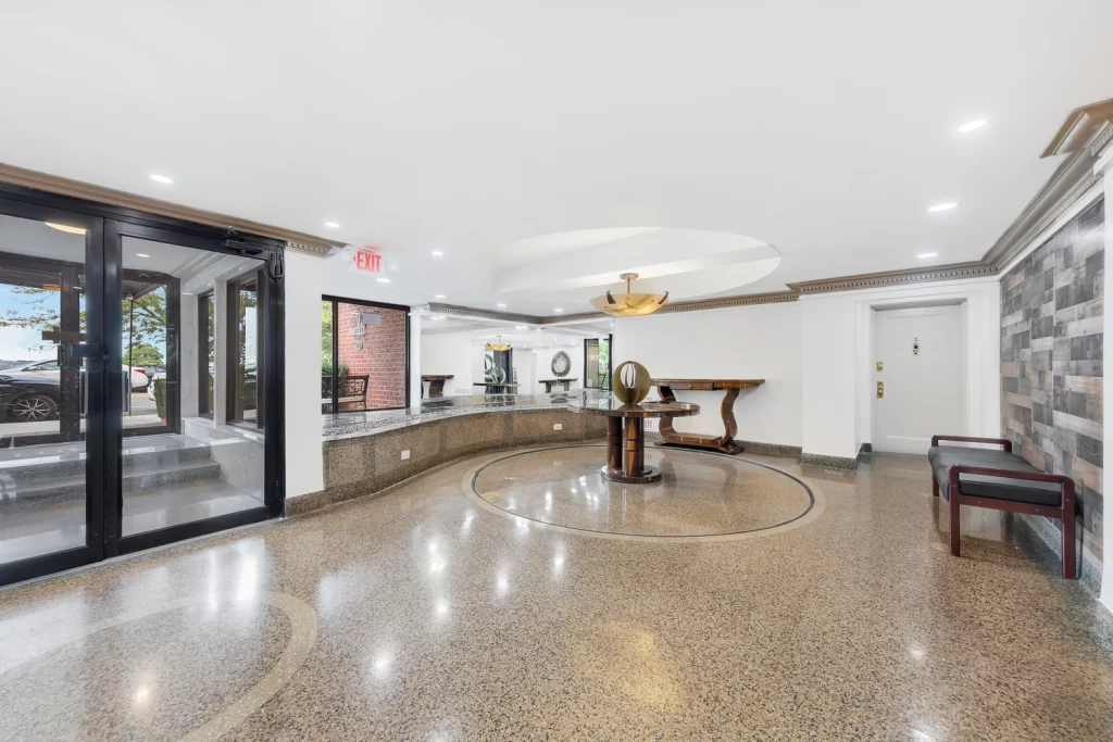 Lobby at Waverly at 7401 Shore Road in Bay Ridge, Brooklyn