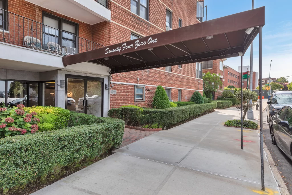 Exterior of Waverly at 7401 Shore Road in Bay Ridge, Brooklyn