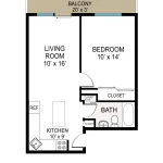 308 101st Street #44C floor plan
