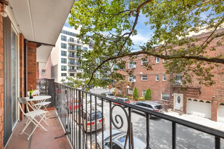 balcony view 308 101st Street 44C co-op Bay Ridge Brooklyn