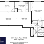 9201 Shore Road #D308 floor plan