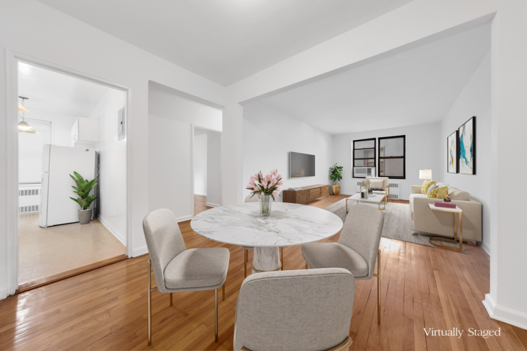 Living/dining area at 9902 3rd Avenue Apt 2D in Bay Ridge, Brooklyn