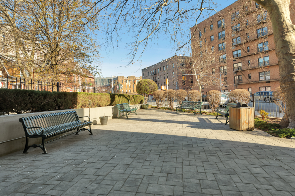 Courtyard at 9902 3rd Avenue in Bay Ridge, Brooklyn