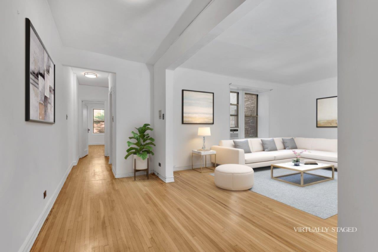living room and foyer at 9281 Shore Road Apt 101 in Bay Ridge, Brooklyn
