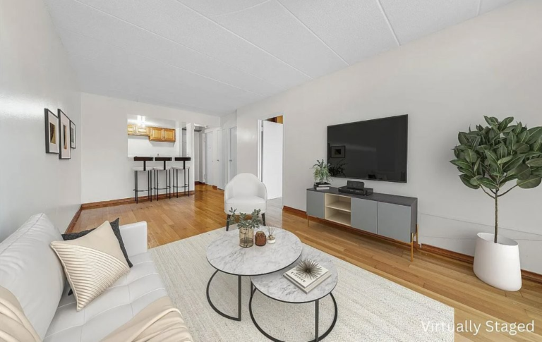 living room at 9995 Shore Road Apt 18D in Bay Ridge, Brooklyn