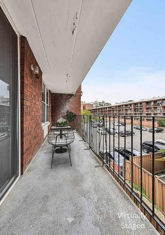 private terrace at 9995 Shore Road Apt 18D in Bay Ridge, Brooklyn