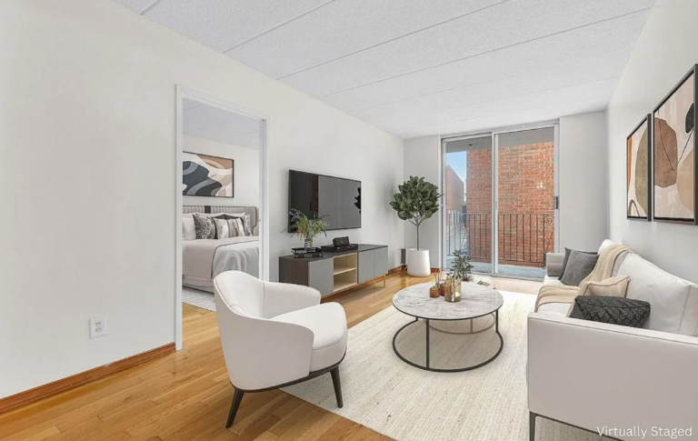 living room at 9995 Shore Road Apt 18D in Bay Ridge, Brooklyn