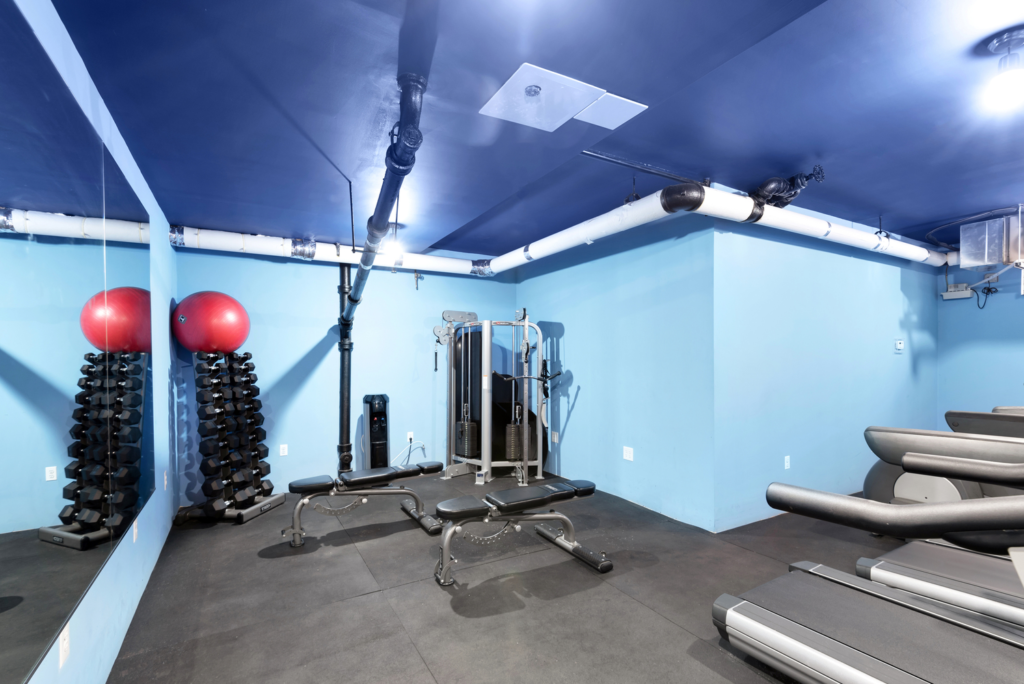 fitness room at 9511 Shore Road in Bay Ridge, Brooklyn