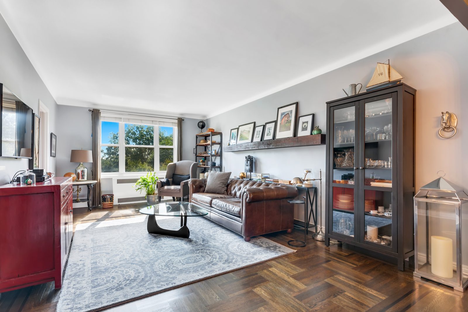 Living room of a Brooklyn apartment