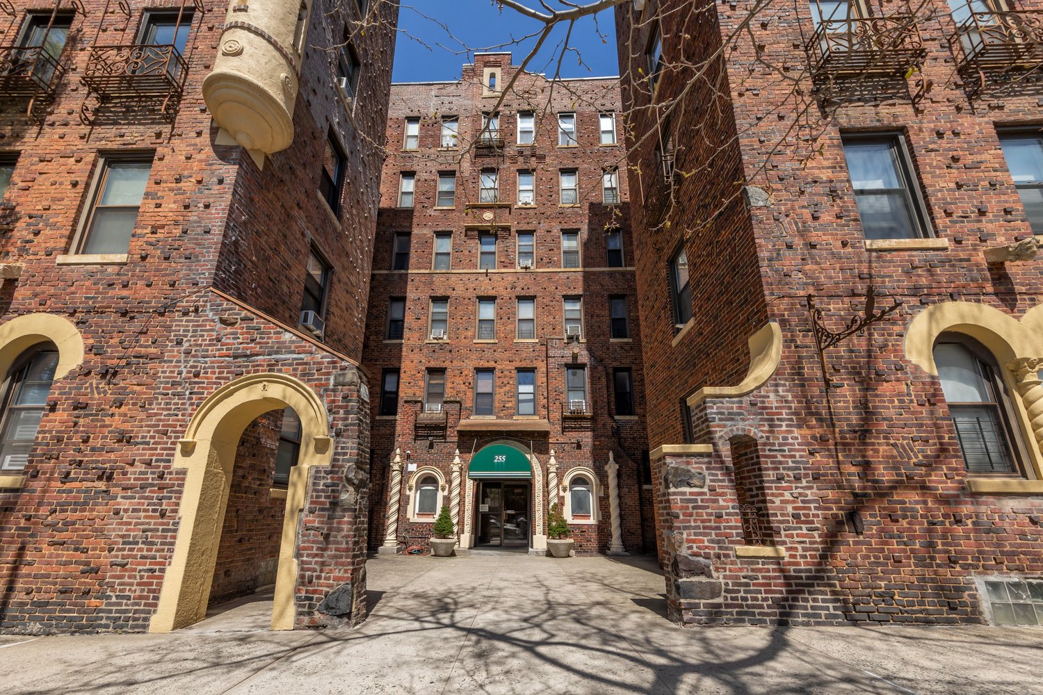 Courtyard entrance of the co-op at 255 79th Street in Bay Ridge, Brooklyn