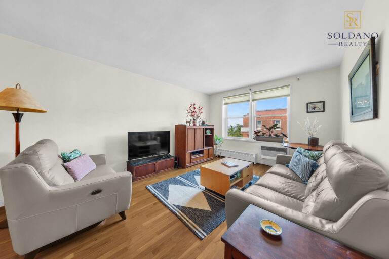 Living Room at 9201 Shore Road Apt C708, a one bedroom co-op for sale in Bay Ridge, Brooklyn