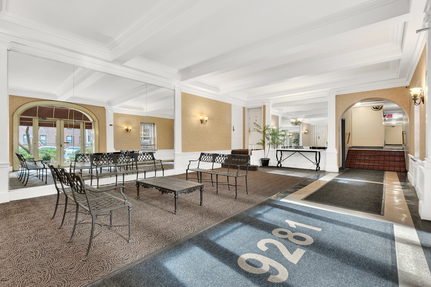 Lobby of the co-op at 9281 Shore Road in Bay Ridge, Brooklyn