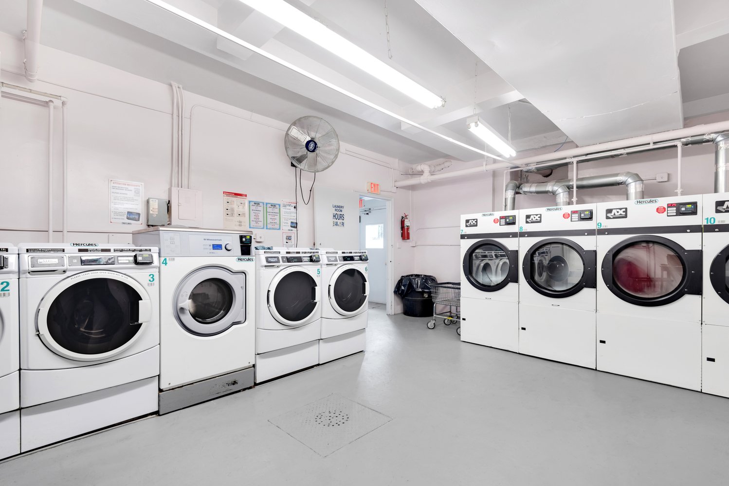 Laundry room in the co-op at 9511 Shore Road in Bay Ridge, Brooklyn