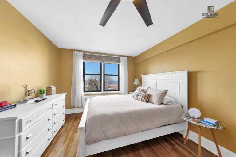 sleeping area with water view 7259 Shore Road studio co-op Bay Ridge Brooklyn