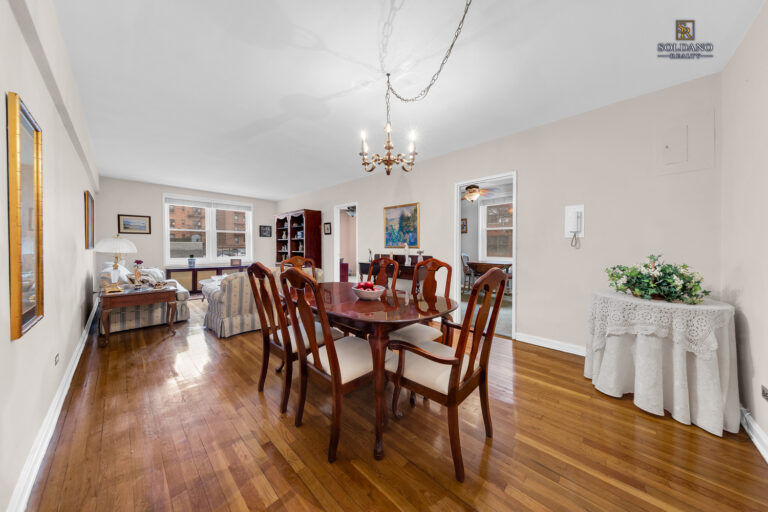living and dining room 9201 Shore Road D308 co-op Bay Ridge Brooklyn
