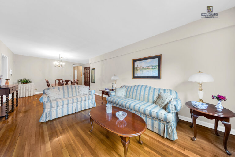 living room with dining area 9201 Shore Road D308 co-op Bay Ridge Brooklyn