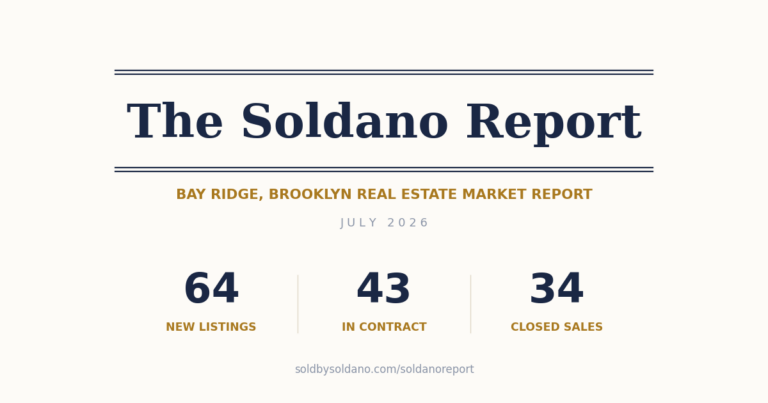 The Soldano Report - July 2026 Bay Ridge market report
